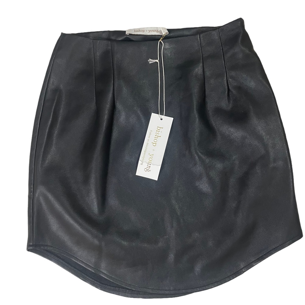 NWT Bishop & Young Vegan Leather Skirt